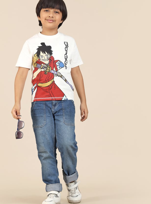 KIDSVILLE Boys One Piece Print T-shirt
