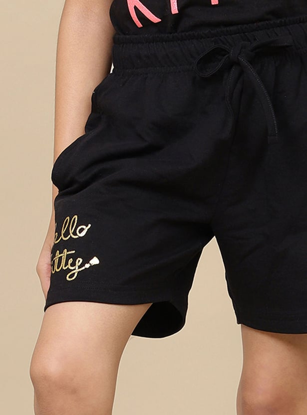 KIDSVILLE Girls Hello Kitty Printed Shorts