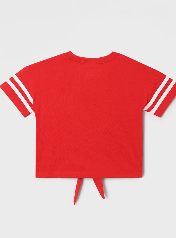 KIDSVILLE Girls Peanuts Print T-shirt