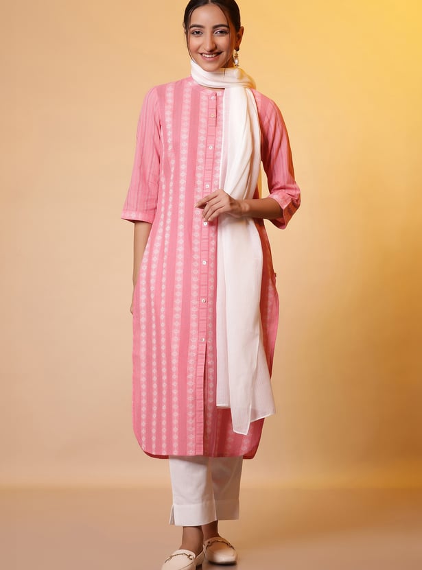 AURELIA Solid Sheer Dupatta