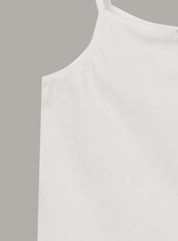 FAME FOREVER Girls Solid Camisoles - Pack of 2