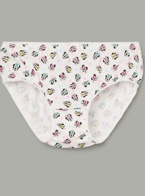 FAME FOREVER Girls Minnie Mouse Print Panties