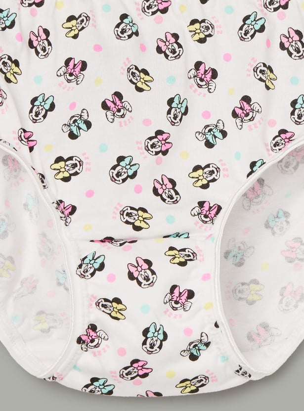 FAME FOREVER Girls Minnie Mouse Print Panties