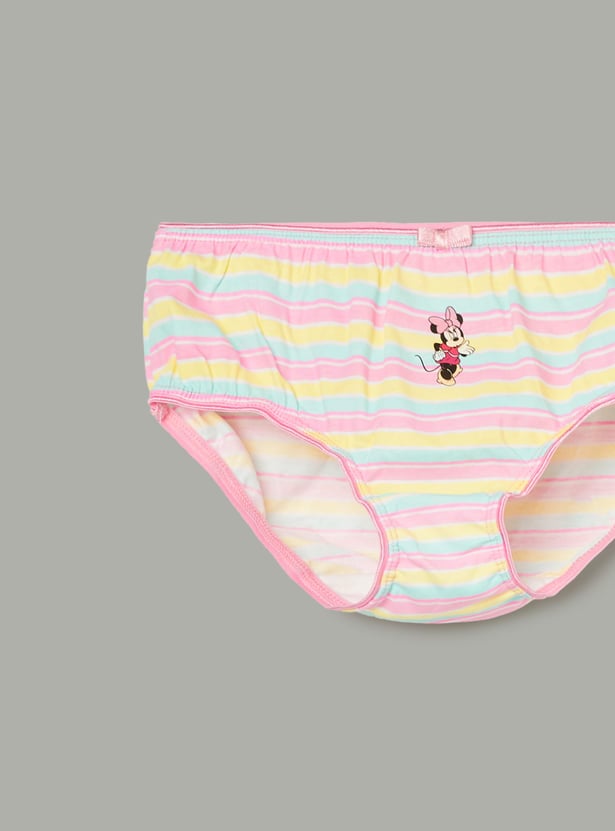 FAME FOREVER Girls Minnie Mouse Print Panties