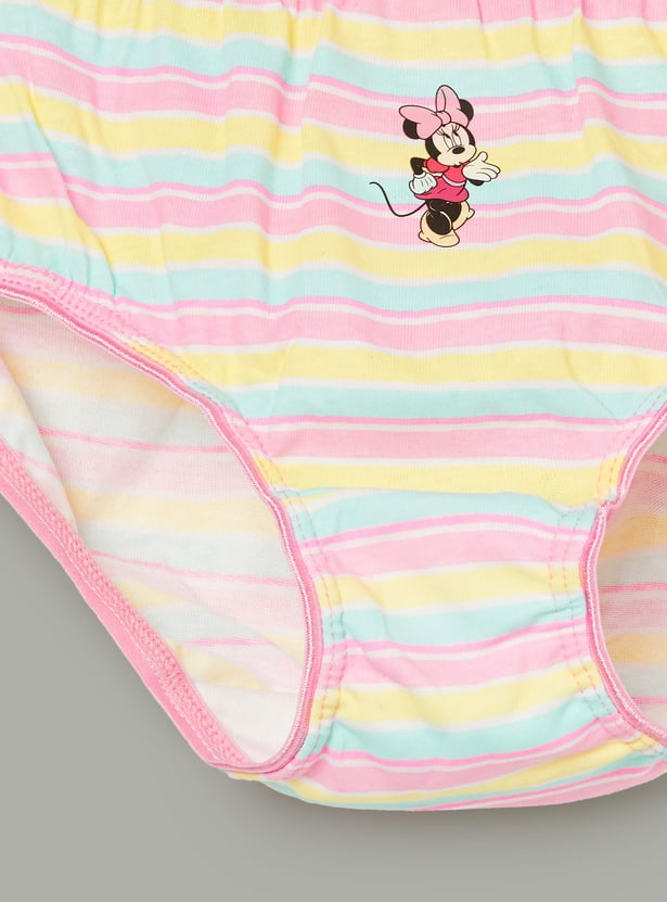 FAME FOREVER Girls Minnie Mouse Print Panties