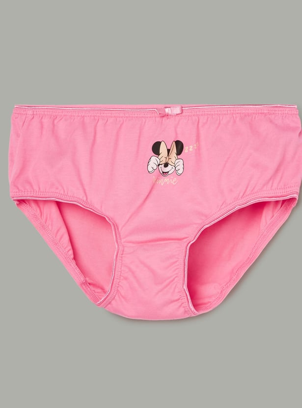 FAME FOREVER Girls Minnie Mouse Print Panties