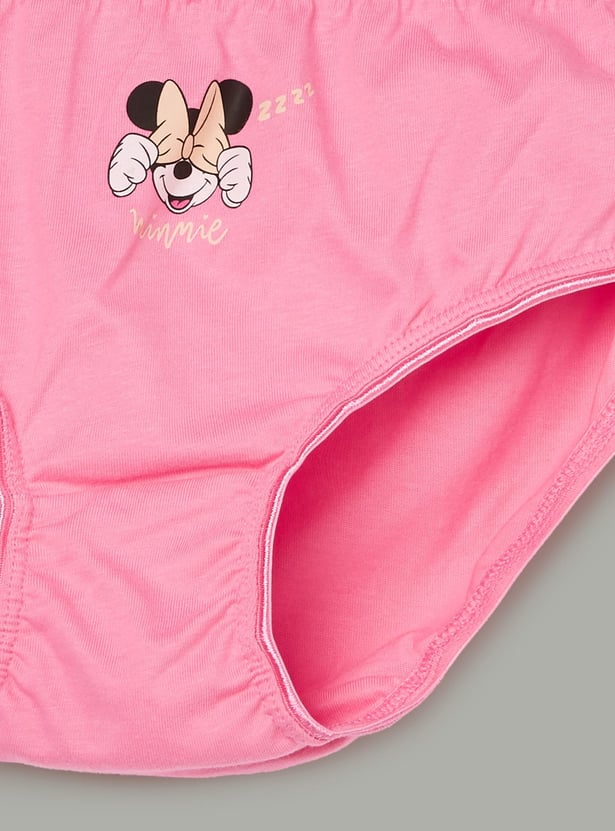 FAME FOREVER Girls Minnie Mouse Print Panties