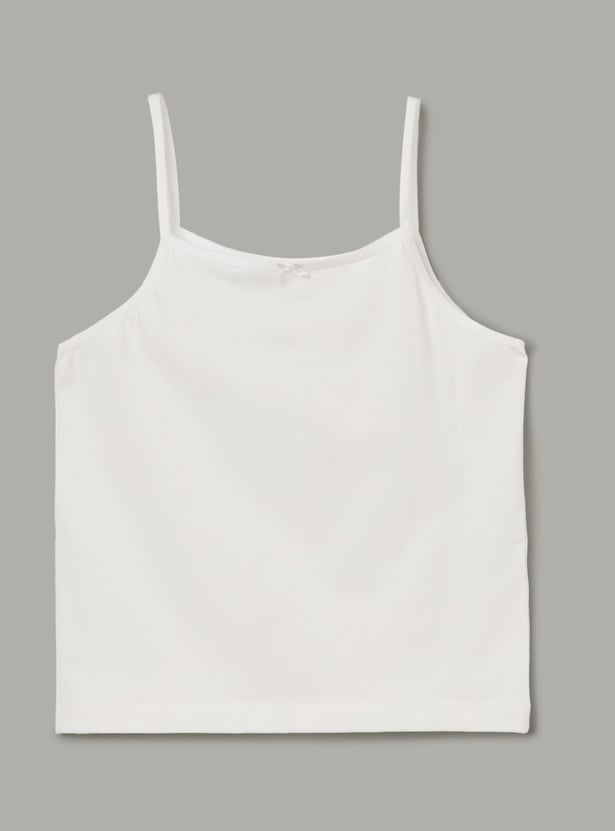 FAME FOREVER Girls Solid Camisoles - Pack of 2