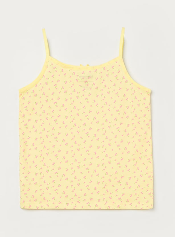 FAME FOREVER Girls Assorted Camisoles - Pack of 3