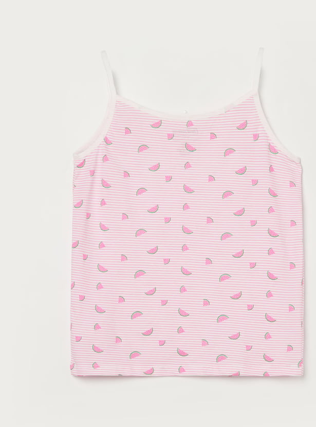 FAME FOREVER Girls Assorted Camisoles - Pack of 3