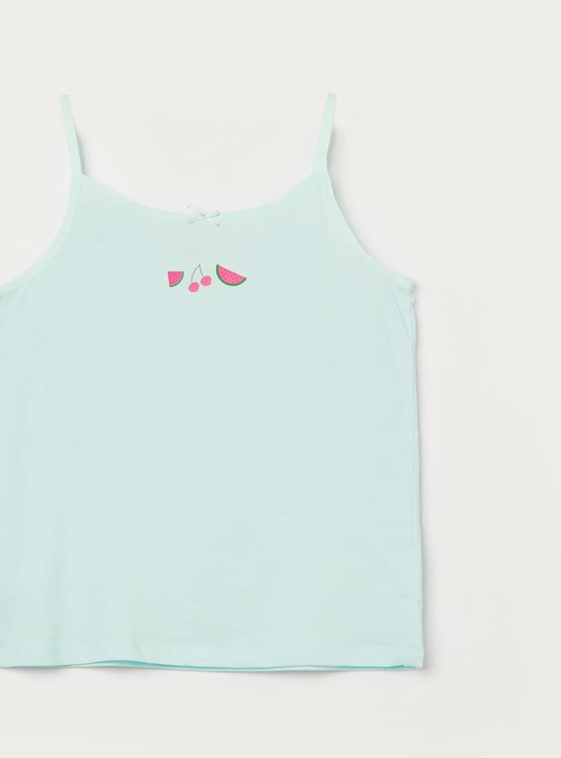 FAME FOREVER Girls Assorted Camisoles - Pack of 3