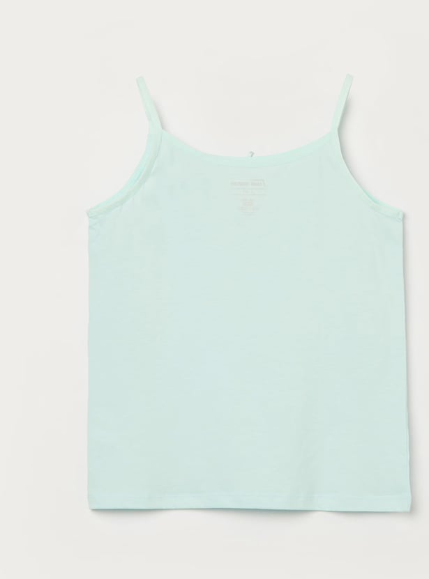 FAME FOREVER Girls Assorted Camisoles - Pack of 3