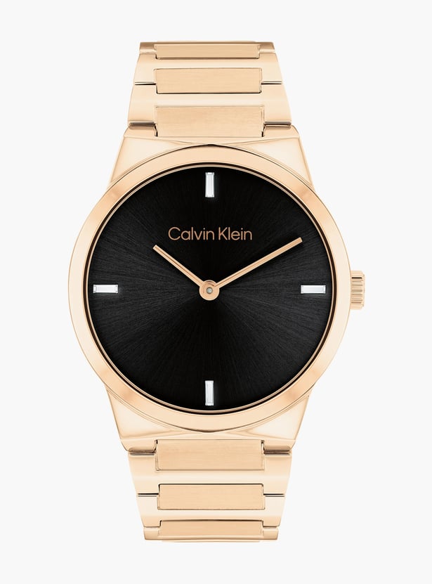 CALVIN KLEIN Linear Elegance Embellished Analog Watch - 25100086