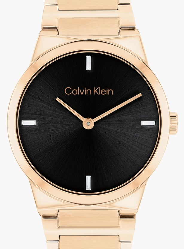 CALVIN KLEIN Linear Elegance Embellished Analog Watch - 25100086