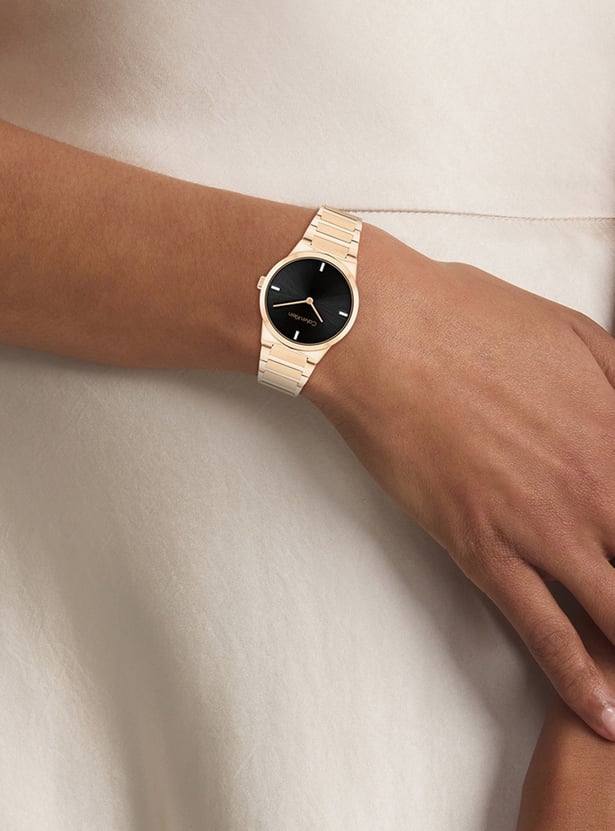 CALVIN KLEIN Linear Elegance Embellished Analog Watch - 25100086