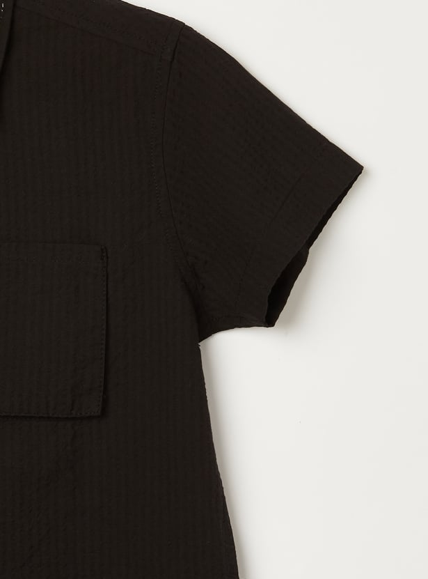 PEPE JEANS Boys Striped Slim Fit Shirt