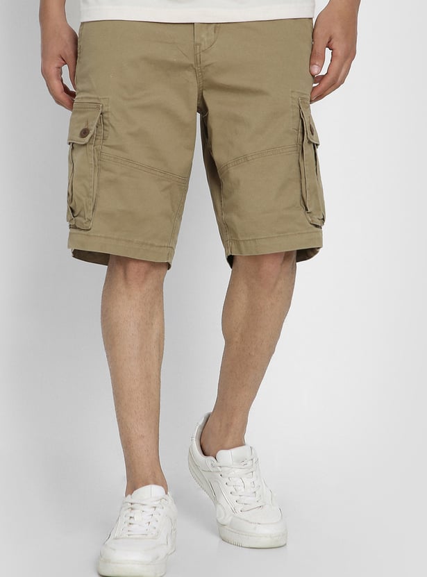 AMERICAN EAGLE Solid Cargo Shorts