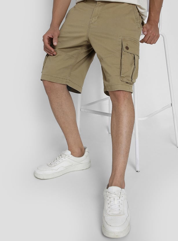 AMERICAN EAGLE Solid Cargo Shorts