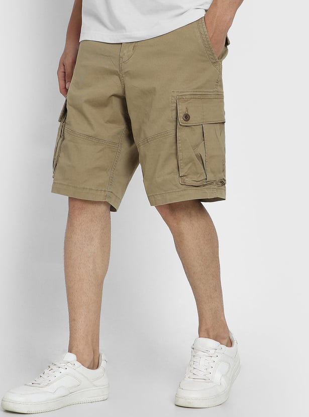 AMERICAN EAGLE Solid Cargo Shorts