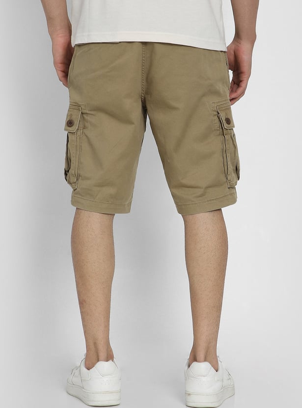 AMERICAN EAGLE Solid Cargo Shorts