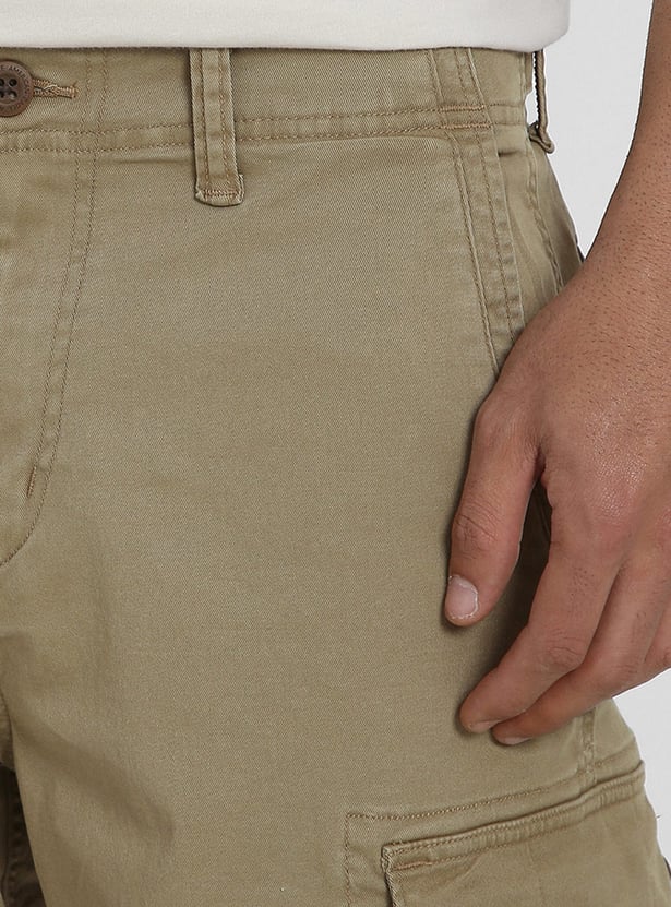AMERICAN EAGLE Solid Cargo Shorts