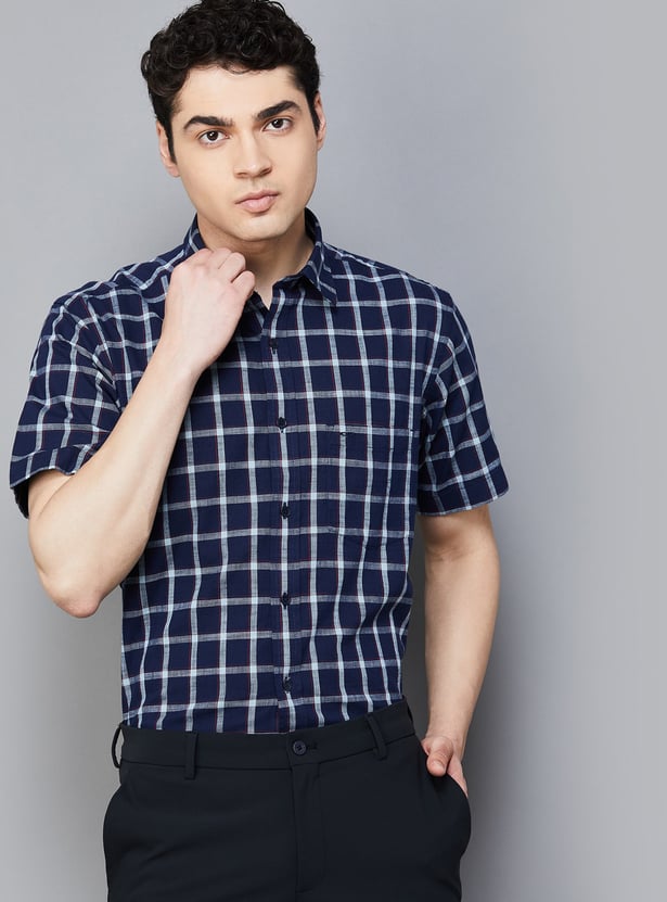 COLORPLUS Checked Regular Fit Shirt