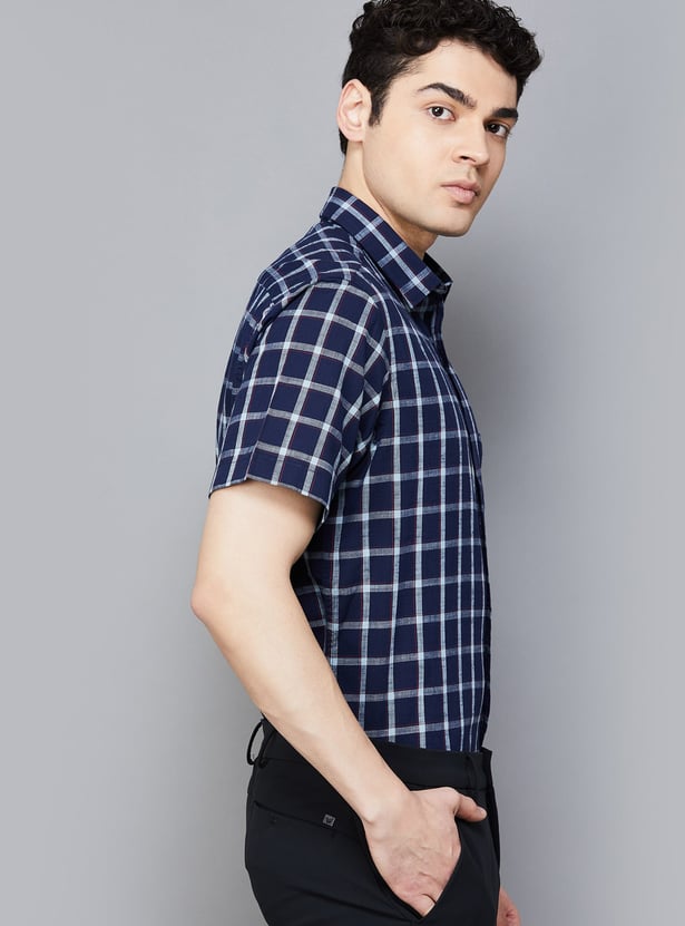 COLORPLUS Checked Regular Fit Shirt