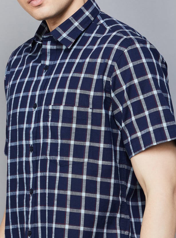 COLORPLUS Checked Regular Fit Shirt