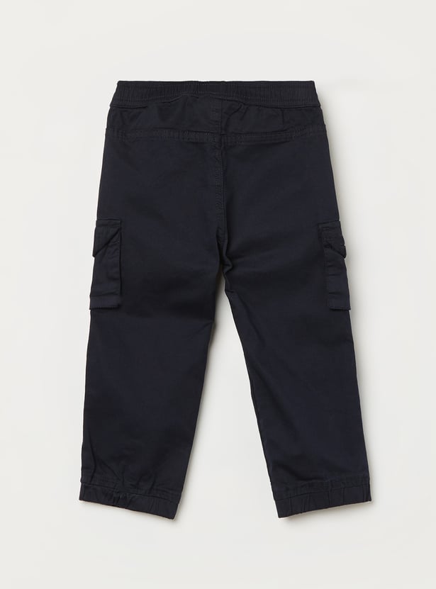 JUNIORS Boys Solid Cargo Trousers