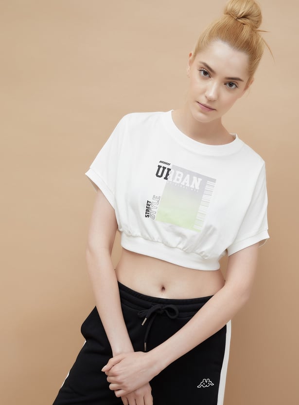 KAPPA Printed Crop T-shirt