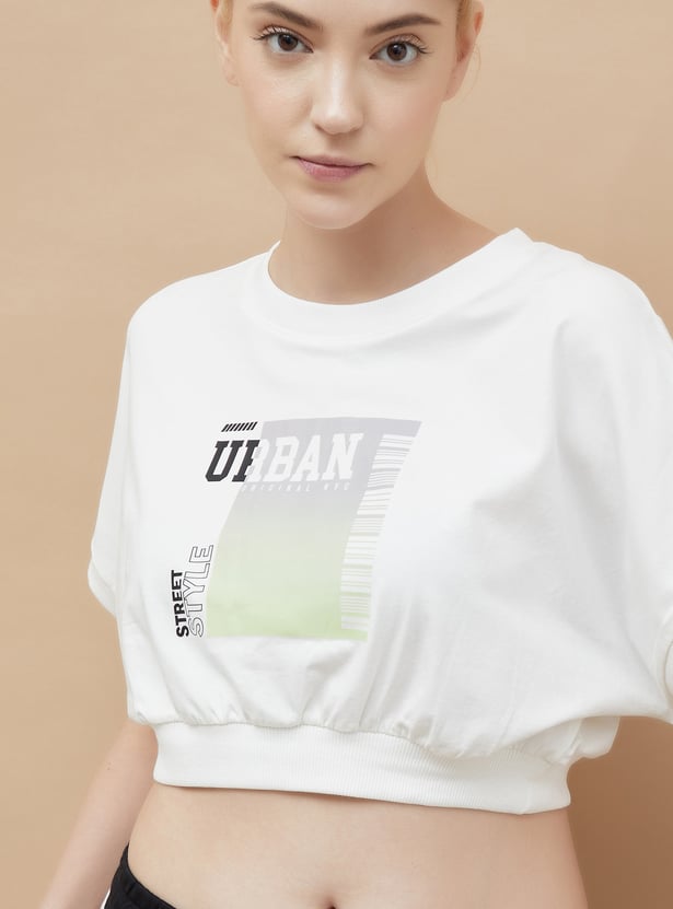 KAPPA Printed Crop T-shirt