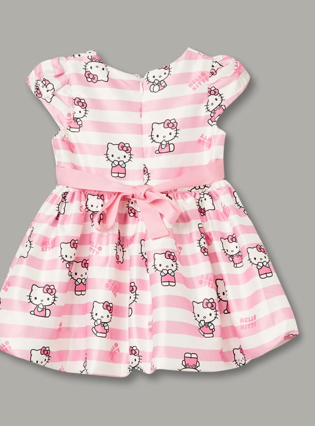 JUNIORS Girls Hello Kitty Print A-line Dress