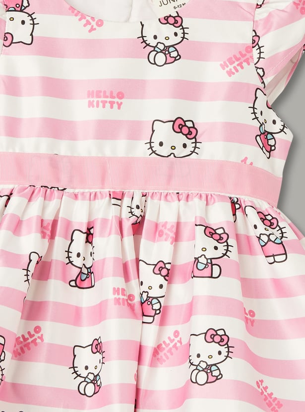 JUNIORS Girls Hello Kitty Print A-line Dress