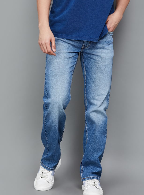 LEVI'S Washed Bootcut Fit Jeans