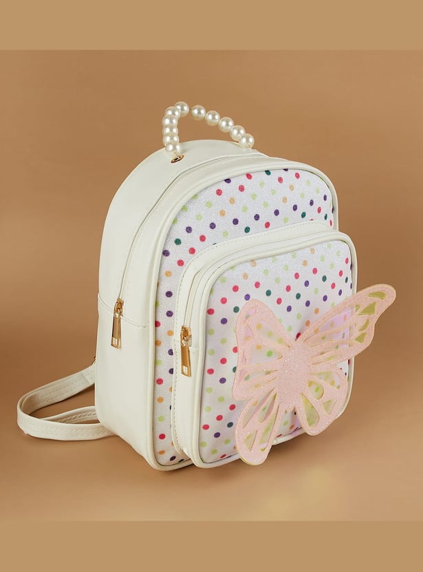 GINGER Shimmery Butterfly Backpack