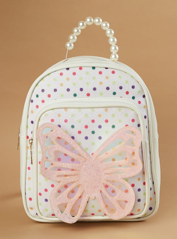 GINGER Shimmery Butterfly Backpack
