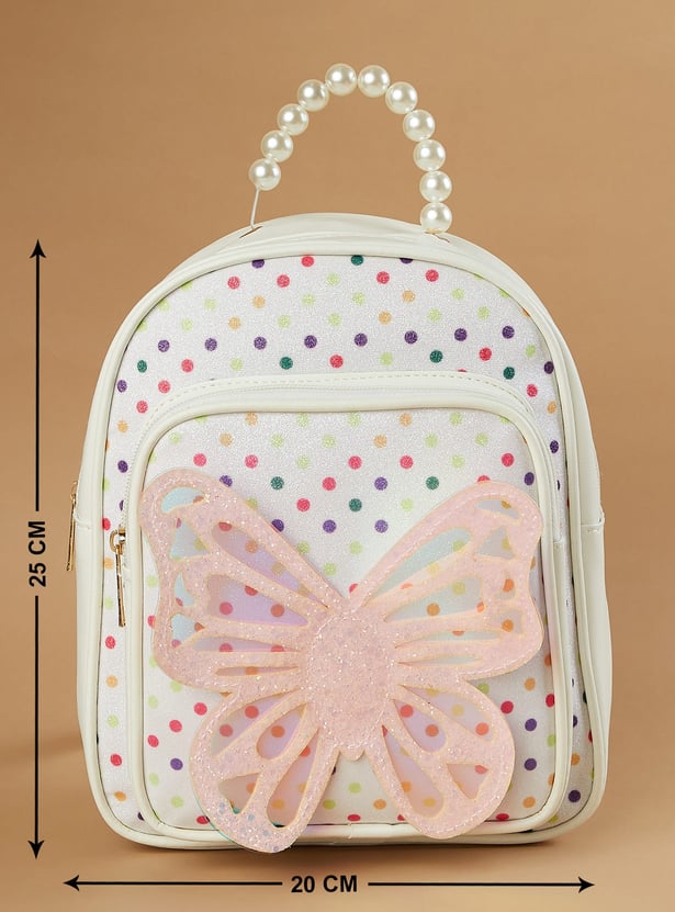 GINGER Shimmery Butterfly Backpack