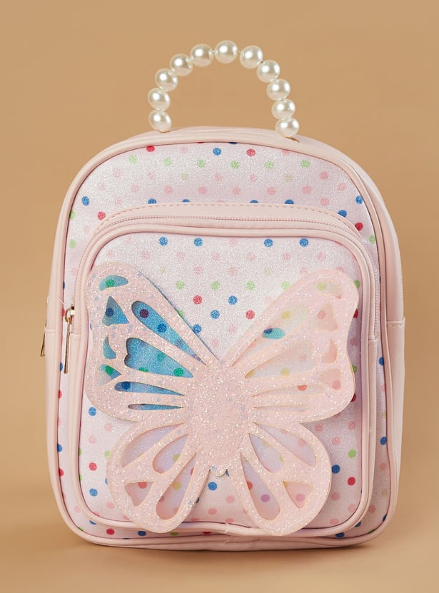 GINGER Shimmery Butterfly Backpack