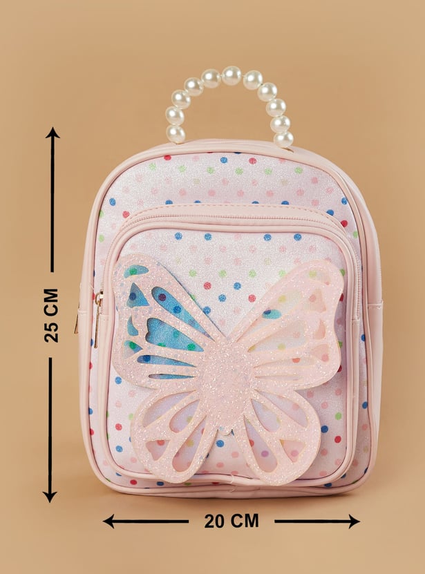 GINGER Shimmery Butterfly Backpack