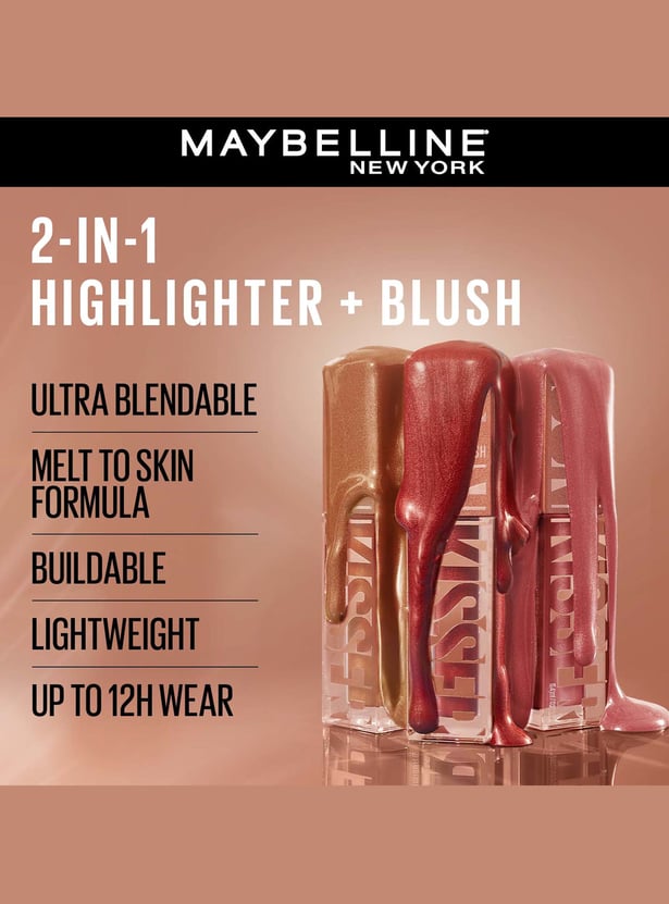 MAYBELLINE NEW York Sunkisser Highlighter + Blush - Downtown Rush - 4.7g
