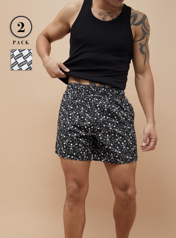 FAME FOREVER Printed Boxers - Pack of 2