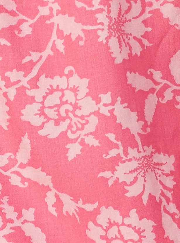 MELANGE Floral Print Straight Kurti