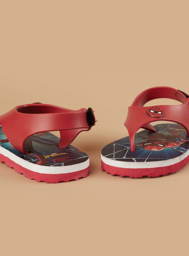FAME FOREVER Boys Spiderman Thong Strap Flip-Flops