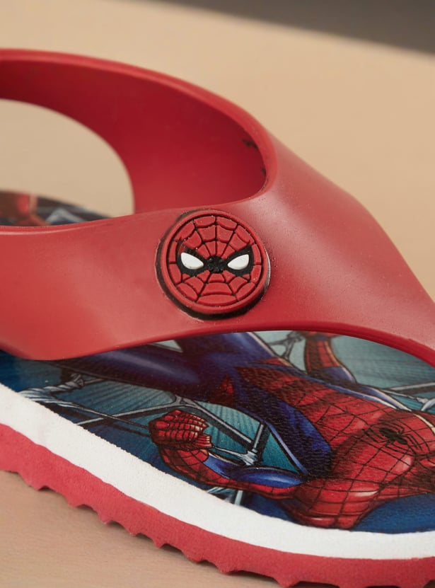 FAME FOREVER Boys Spiderman Thong Strap Flip-Flops