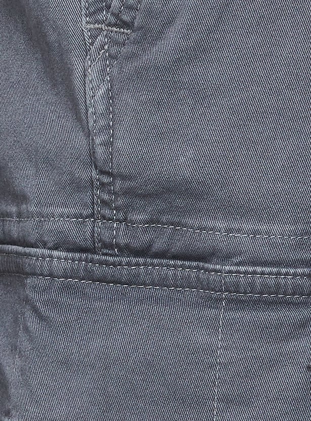 AMERICAN EAGLE Solid Regular Fit Cargos