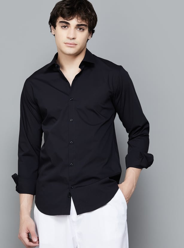 UNITED COLORS OF BENETTON Solid Slim Fit Shirt