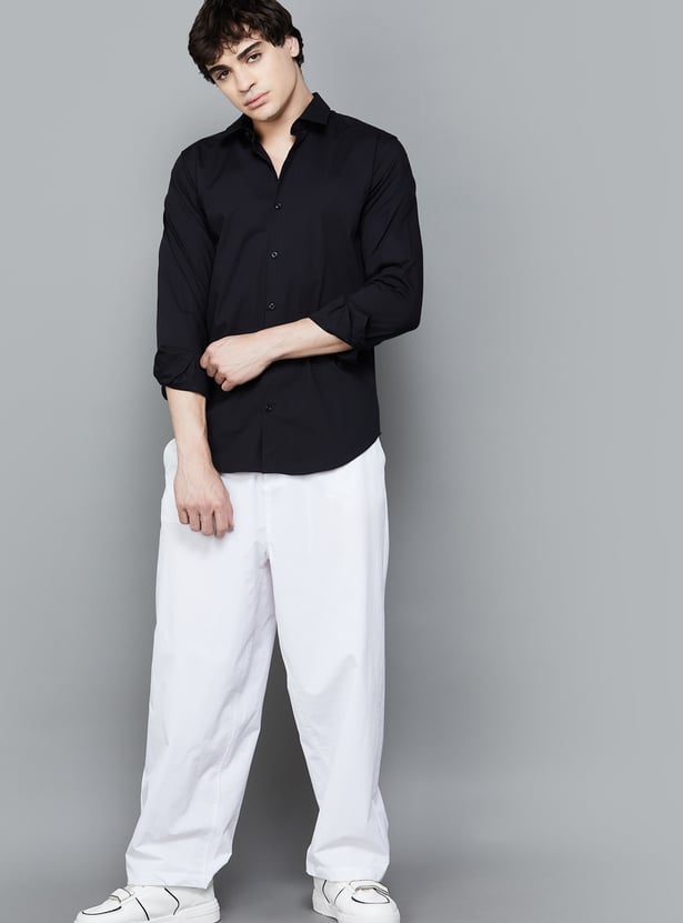 UNITED COLORS OF BENETTON Solid Slim Fit Shirt