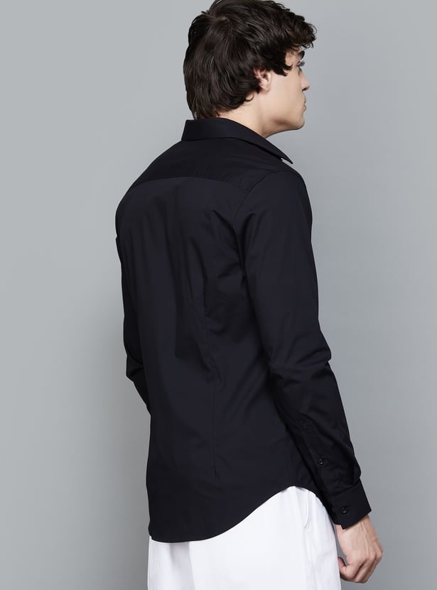 UNITED COLORS OF BENETTON Solid Slim Fit Shirt