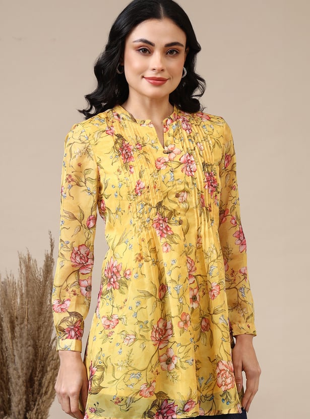 AURELIA Floral Print A-line Kurti