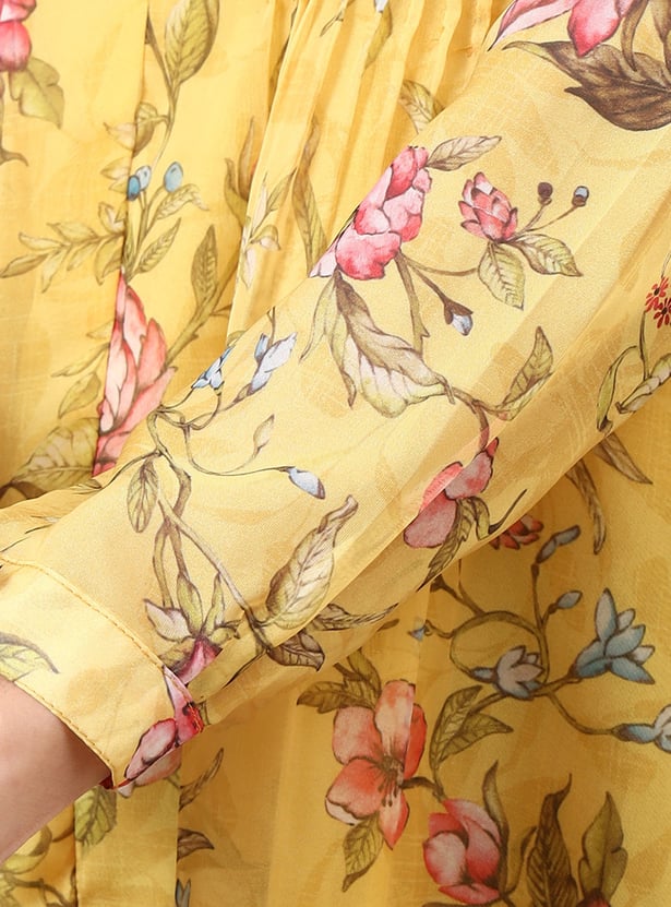 AURELIA Floral Print A-line Kurti